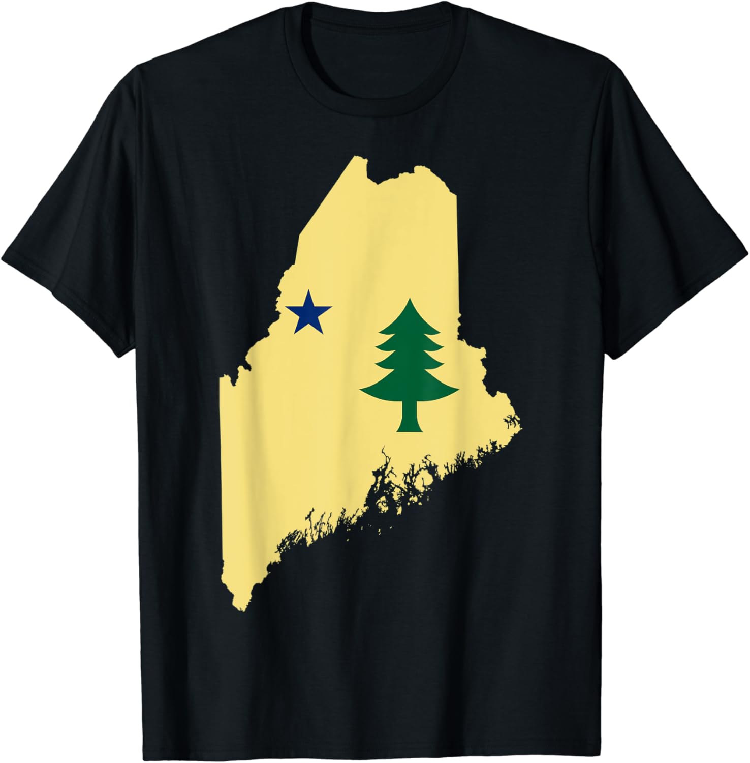 Maine Bicentennial 200th Anniversary Maine 1901 Flag TShirt Clothing, Shoes
